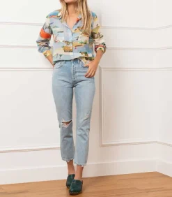 Jean High Rise Cropped Riley