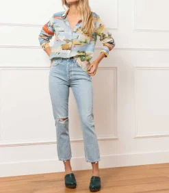 Jean High Rise Cropped Riley