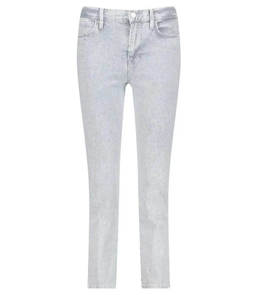 Jean Le High Straight Rayures