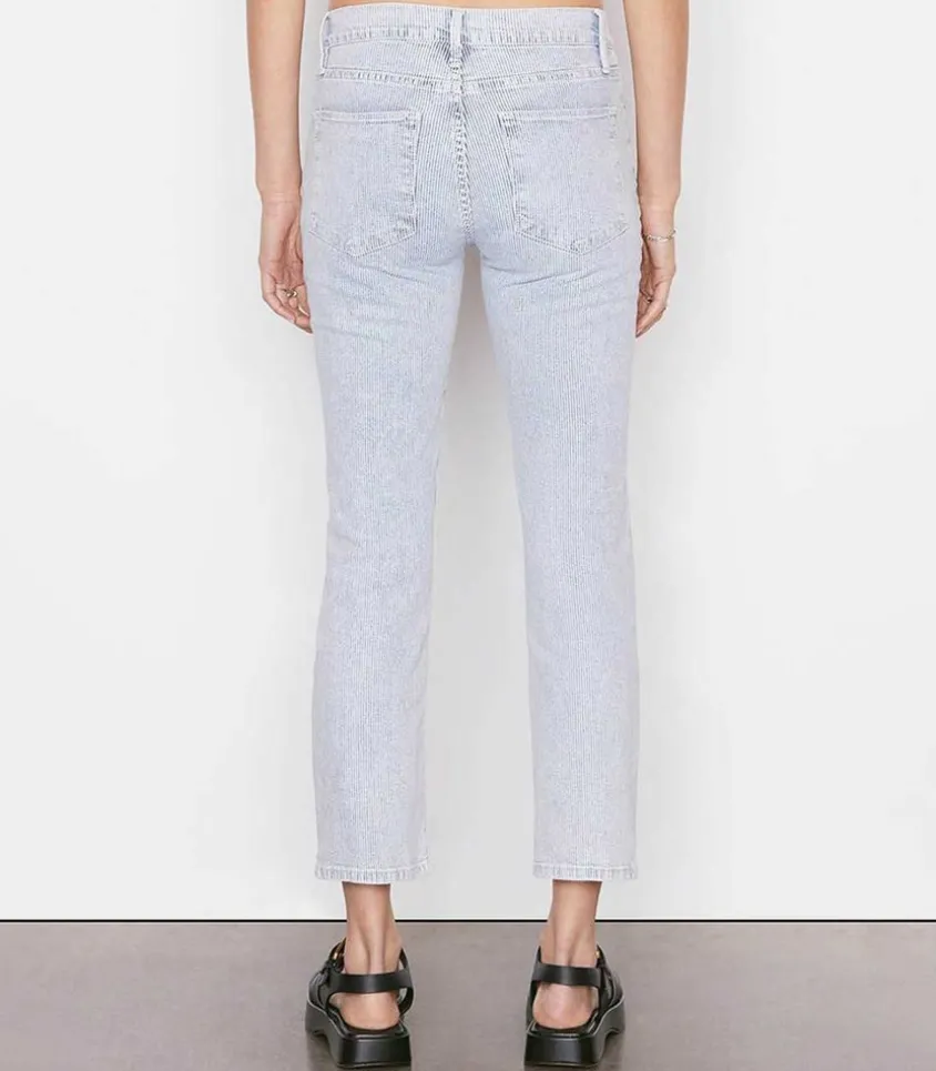 Jean Le High Straight Rayures