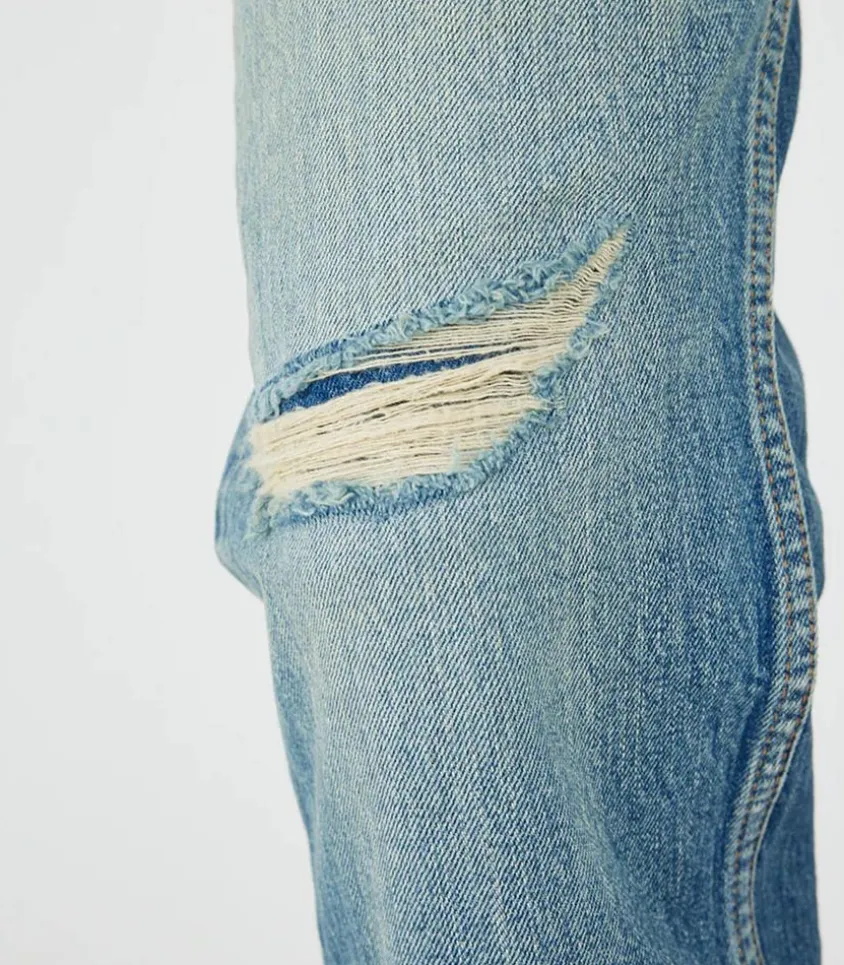 Jean Mckellar Wide Straight Selvedge Blue