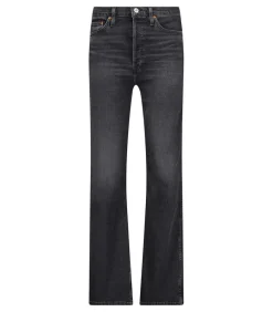 Jean 90S High Rise Loose Faded Coal