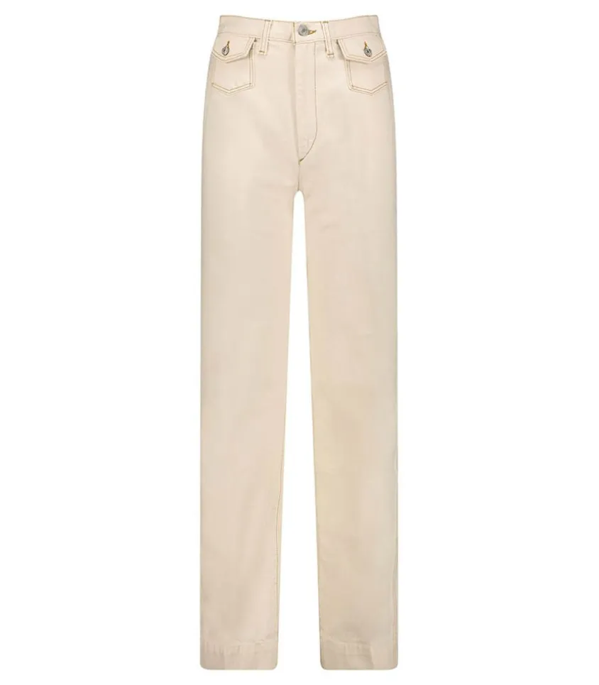 Jean 70S Pocket Wide Leg Rinsed Birch