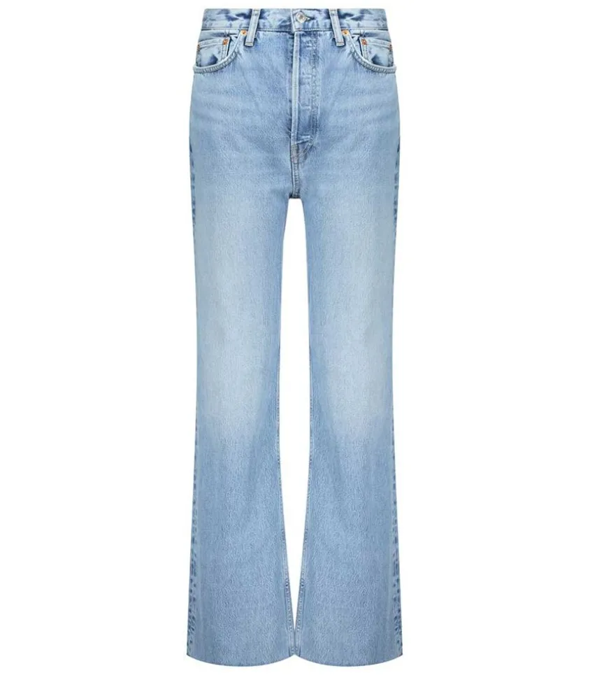 Jean 70S Ultra High Rise Wide Leg Denim Clair