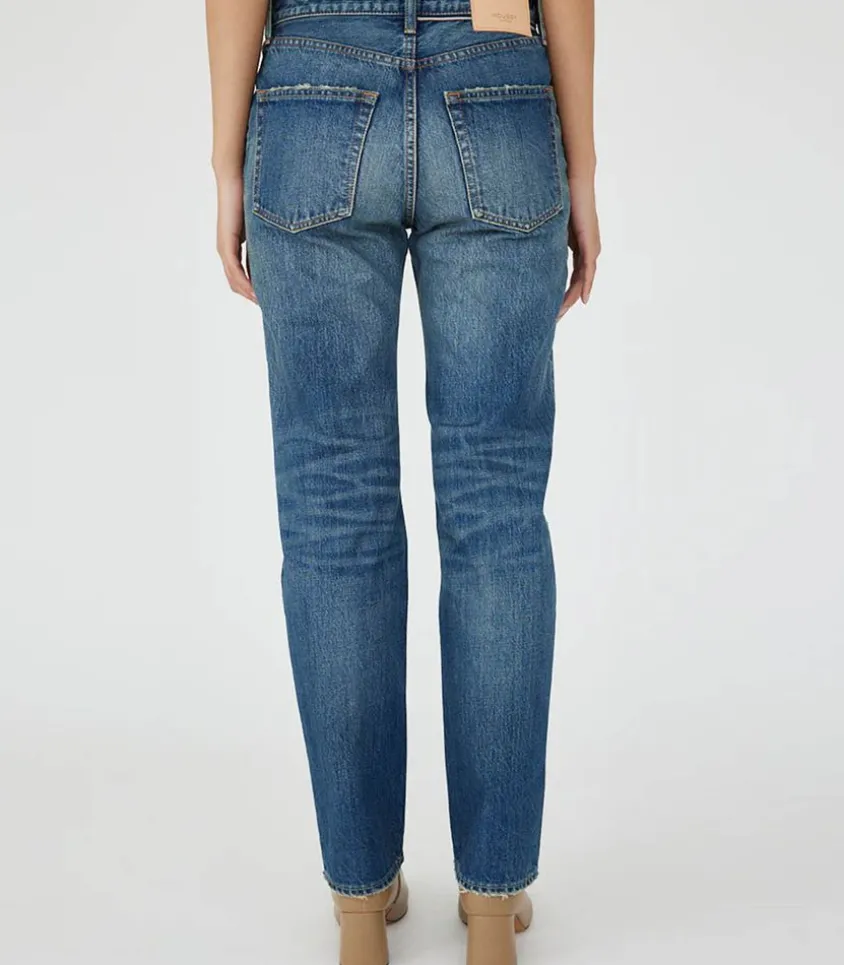 Jean Walnut Straight Dark Blue