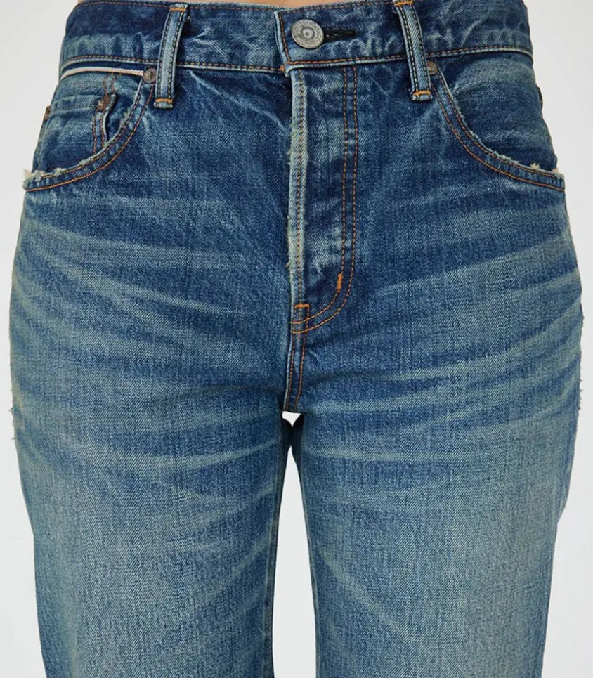 Jean Walnut Straight Dark Blue