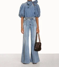 Jean Wide Leg Bleu Poseidon