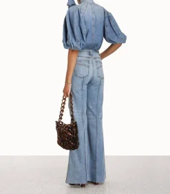 Jean Wide Leg Bleu Poseidon