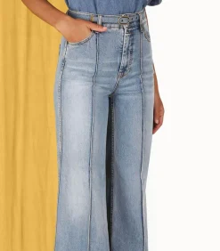 Jean Wide Leg Bleu Poseidon