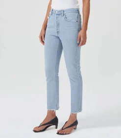 Jeans Riley High Rise Straight Crop Reputation