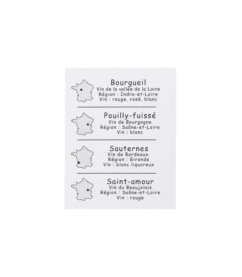 Jeu De Cartes "D'Ou Viennent Ces Vins ?"