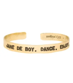 Jonc En Laiton Grave Jane De Boy . Dance. Enjoy