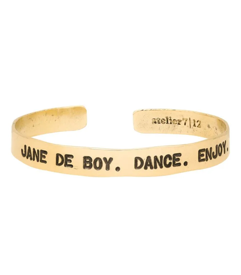 Jonc En Laiton Grave Jane De Boy . Dance. Enjoy