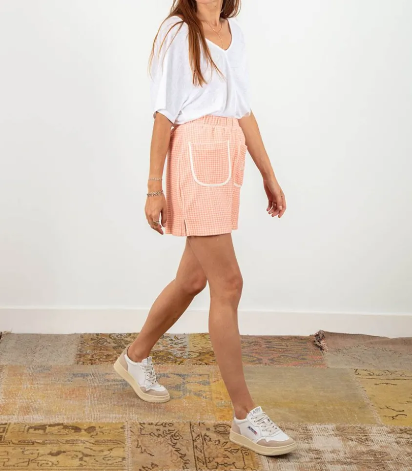 Jupe Seville Vichy Rose