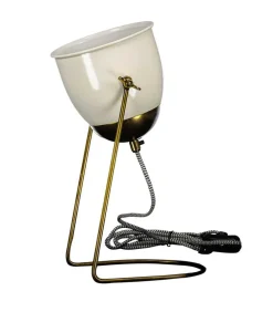 Lampe Gloss Laiton Et Ivoire