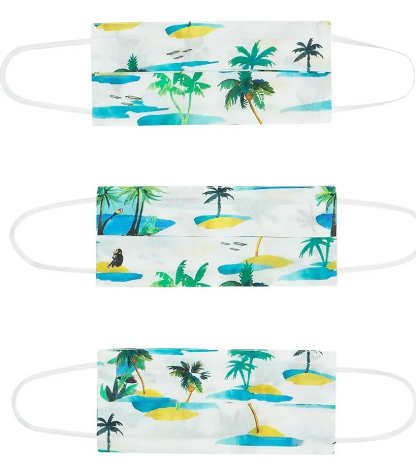 Lot De 3 Masques Palm Island