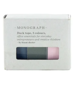 Lot De 3 Rubans Adhesifs Gris, Vert Et Rose