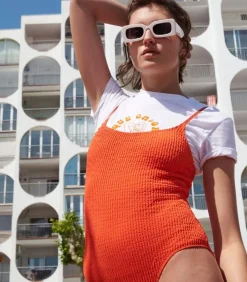 Maillot De Bain Une Piece Kim Mandarine Smoke