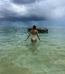 Maillot De Bain Une Piece Madison Off White