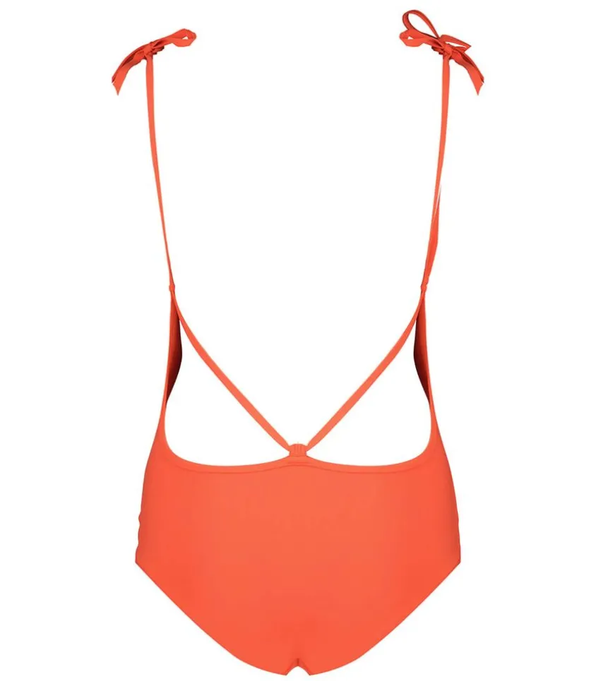 Maillot De Bain Une Piece Swan Orange