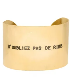 Manchette Gravee N'Oubliez Pas De Rire