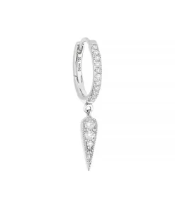 Mini Creole Fleurs Du Mal Or Blanc