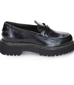 Mocassins En Cuir Kaki