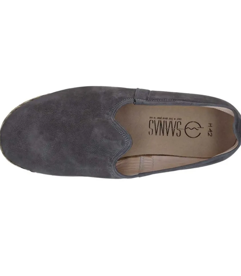 Mocassins Saanas Classique Homme Nubuck Gris