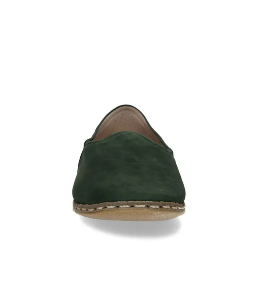 Mocassins Saanas Classique Homme Nubuck Vert