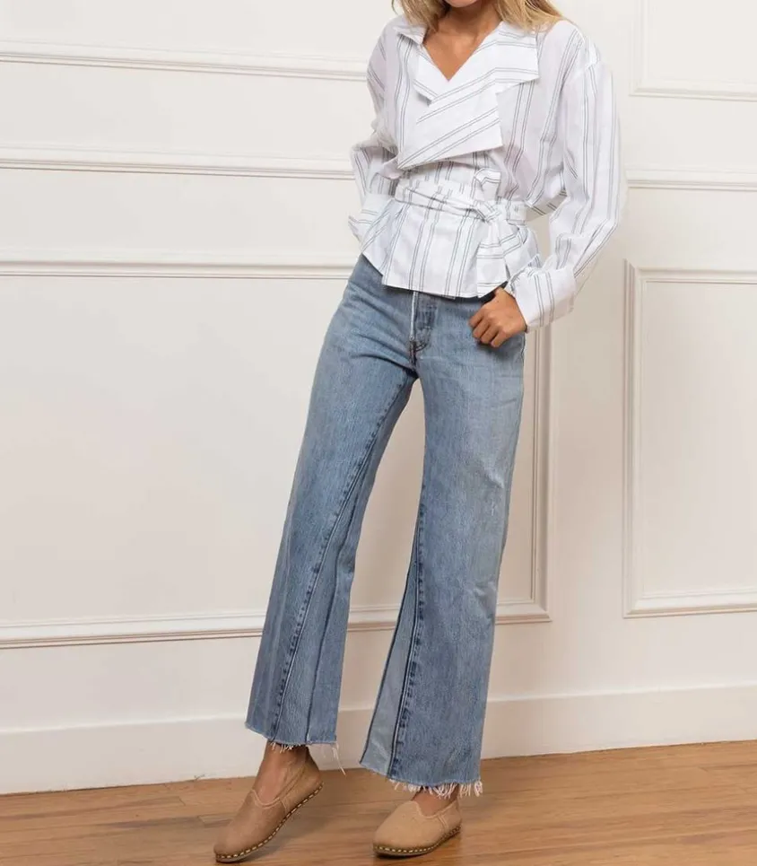 Mocassins Saanas Classique Cuir A Poils Beige