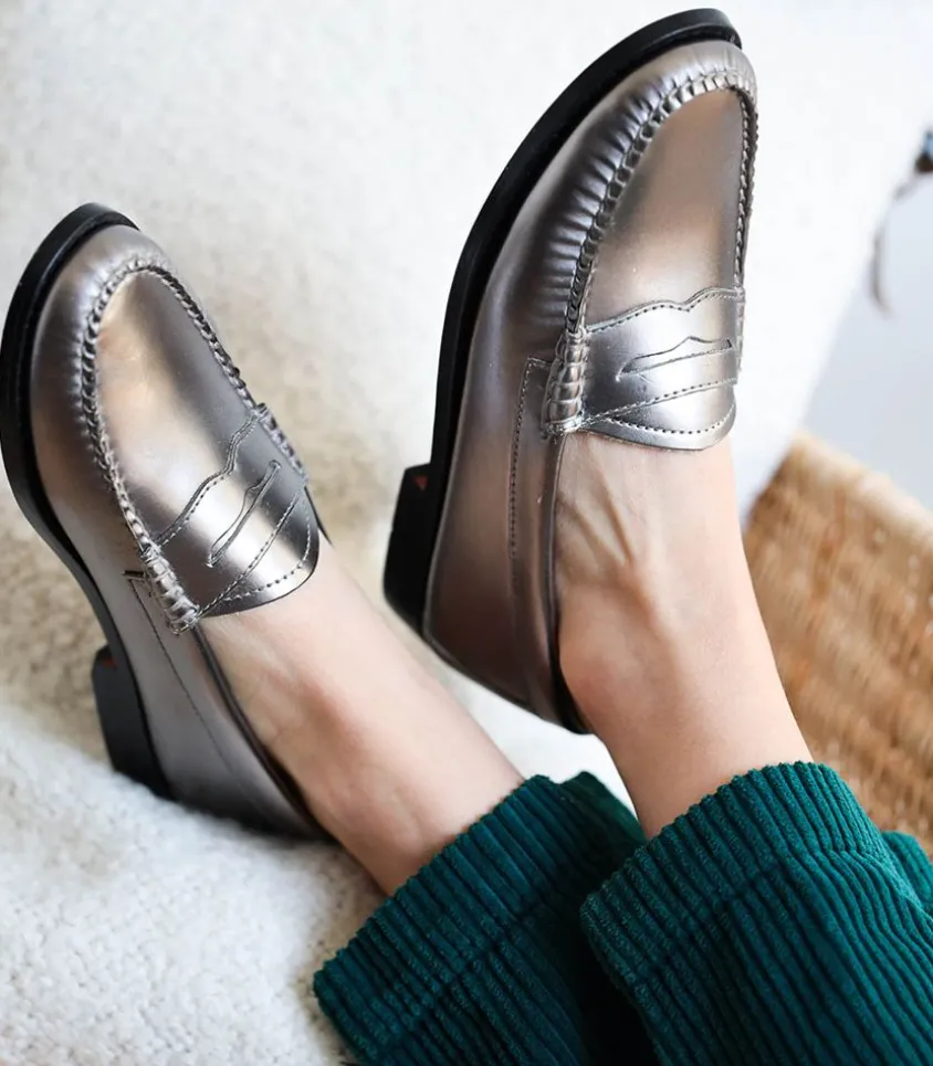 Mocassins Weejun Penny Loafer Argent