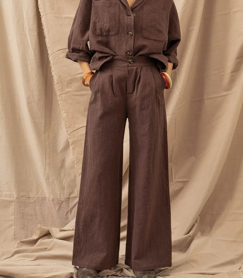 Pantalon Alba Chocolat