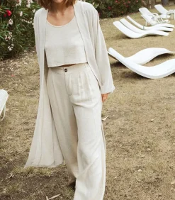 Pantalon Alba Lin Beige