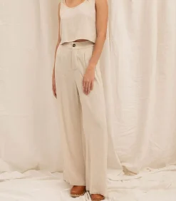 Pantalon Alba Lin Beige