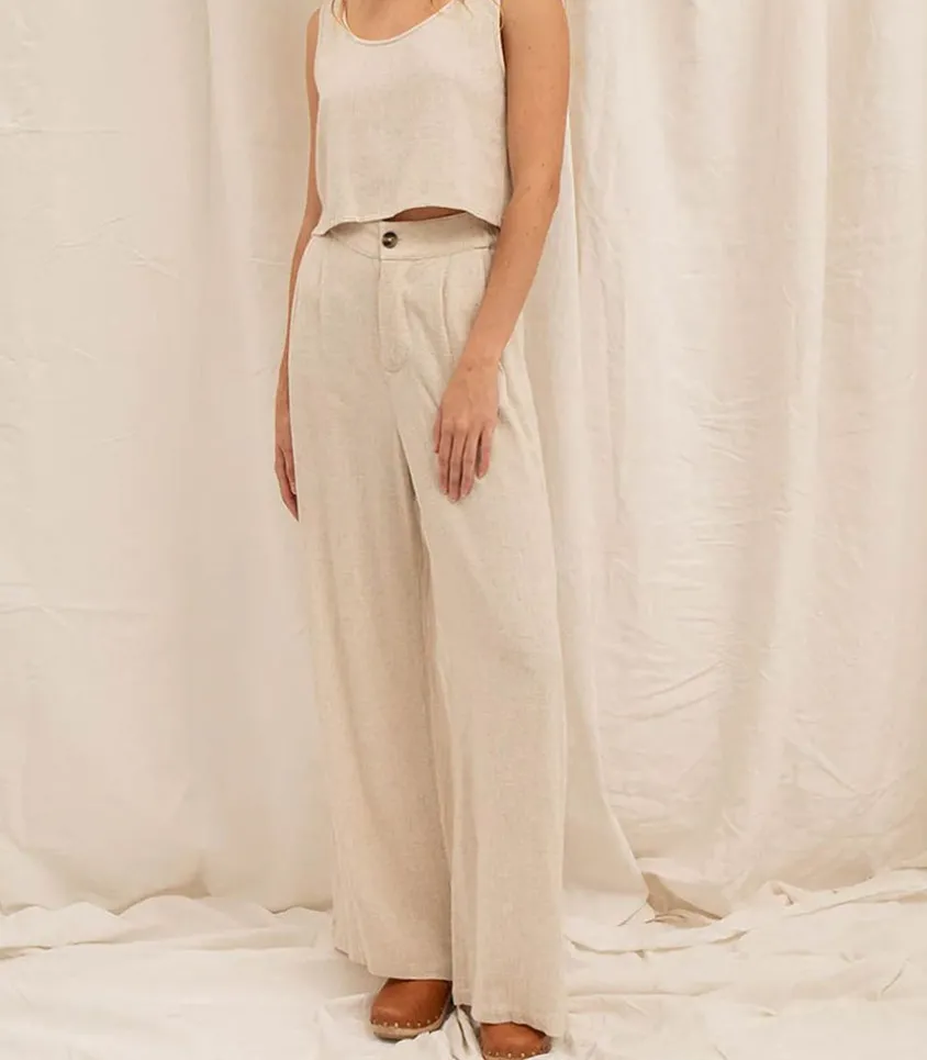 Pantalon Alba Lin Beige