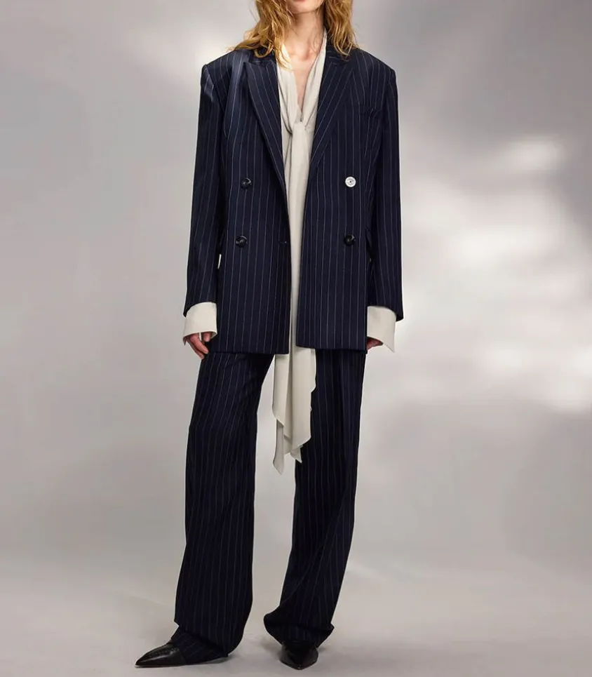 Pantalon Cesare Navy Stripes