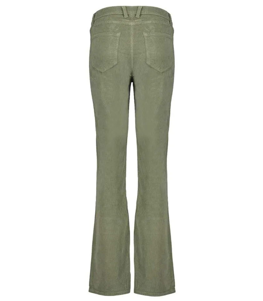Pantalon En Velours Cotele Dylan Green Smoke
