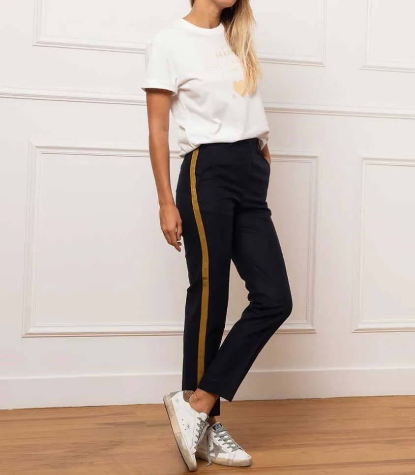 Pantalon Feutre A Bandes Algisa Garconne