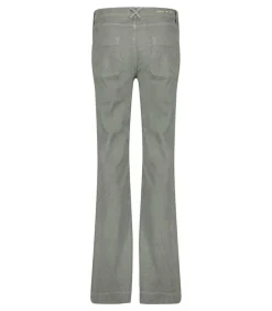 Pantalon Flare En Velours Cotele Ryley Galet