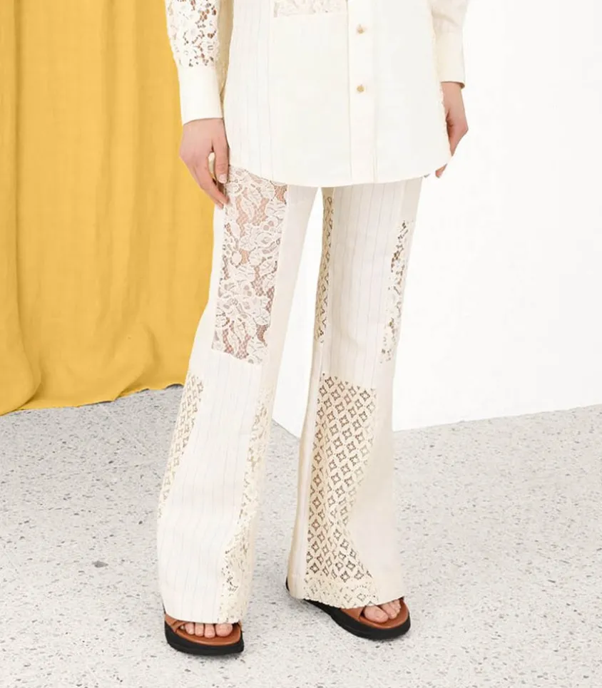 Pantalon Luminosity Patch Creme