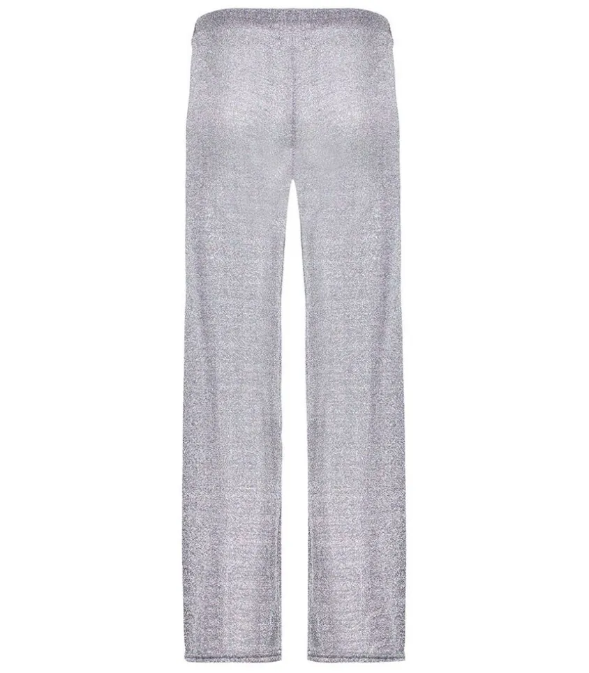 Pantalon Lurex Large Silver