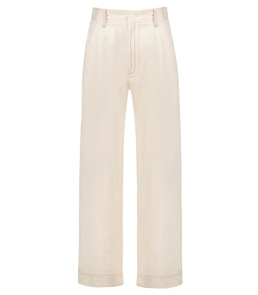 Pantalon Miti Couleur Off White