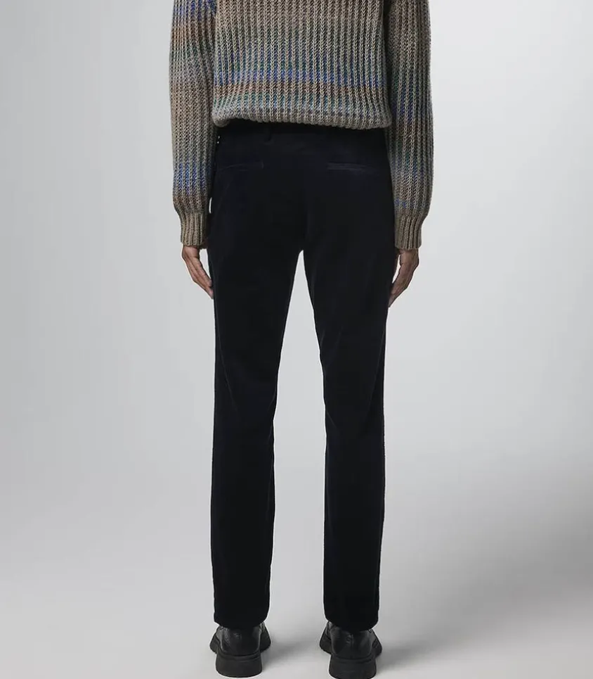 Pantalon Pour Homme Karl En Velours Navy Blue