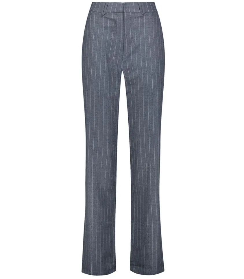 Pantalon Tailleur Drew Grey Pinstripe