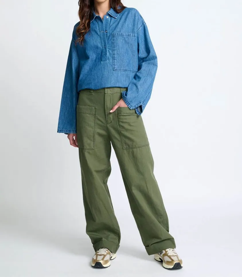 Pantalon Wideleg Wendy Kaki Soul