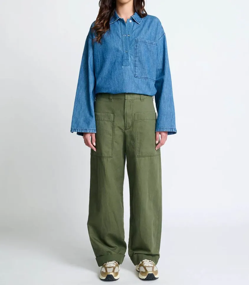 Pantalon Wideleg Wendy Kaki Soul