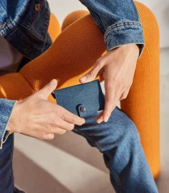 Porte-Carte Miniwallet Twist Jeans Blue