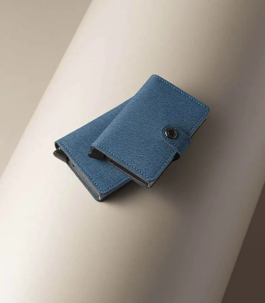 Porte-Carte Miniwallet Twist Jeans Blue