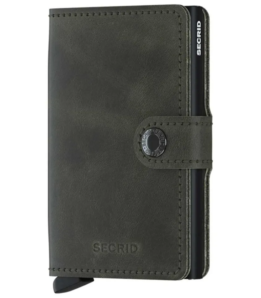 Porte-Carte Miniwallet Vintage Olive Black