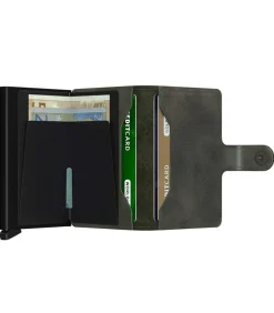 Porte-Carte Miniwallet Vintage Olive Black